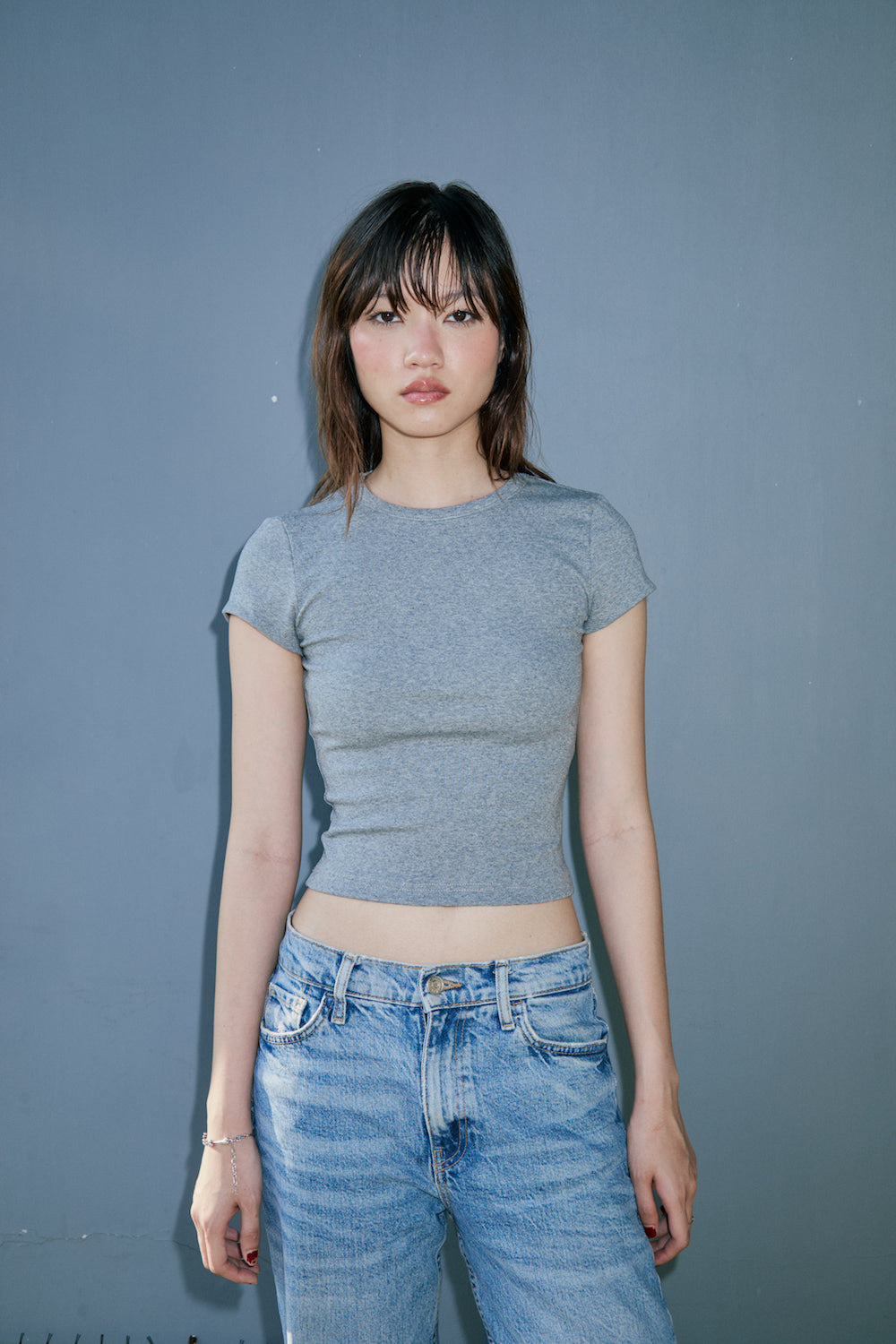 Cut out back baby tee