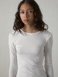 Long sleeve top with layered back detail