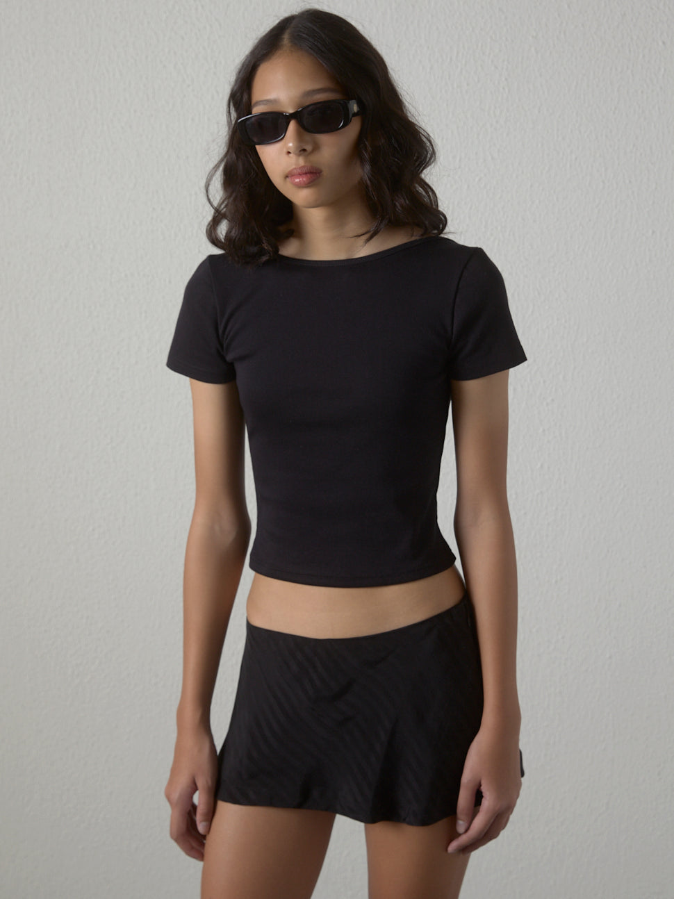 Deep back tee