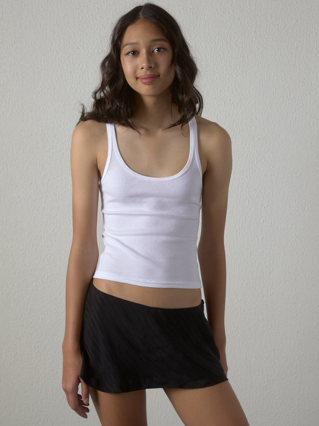 Striped micro skort